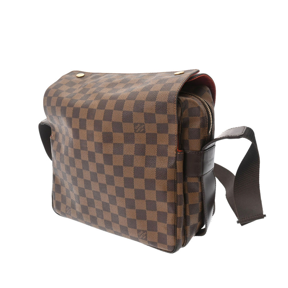 Louis Vuitton Bag Naviglio Brown Shoulder Canvas Damier Brown